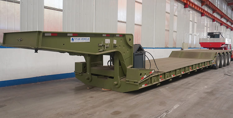 4 Axle 100 Ton Lowboy Gooseneck Trailer for Sale | Removable Gooseneck Trailer for Sale in Philippines