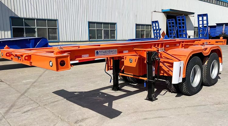 2 Axle 20 Ft Shipping Container Trailer for Sale in Philippines Cebu