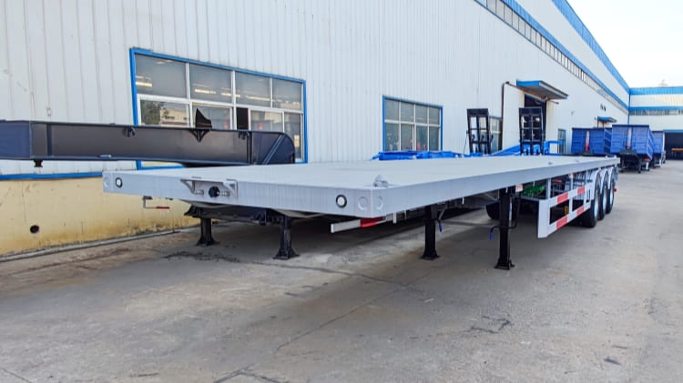 3 Axle 40 Ft Flatbed Semi Trailer for Sale Near Me in Ghana Accra