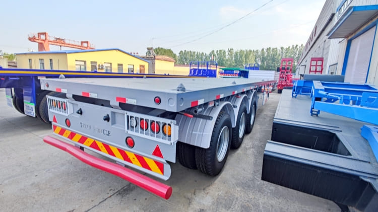 3 Axle 40 Ft Flatbed Semi Trailer for Sale Near Me in Ghana Accra