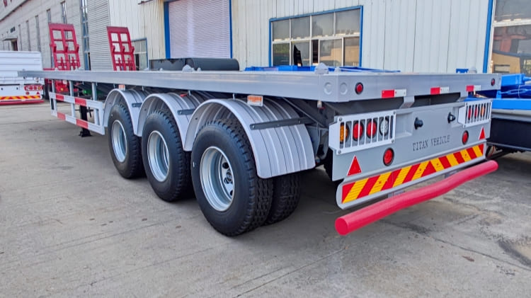 3 Axle 40 Ft Flatbed Semi Trailer for Sale Near Me in Ghana Accra