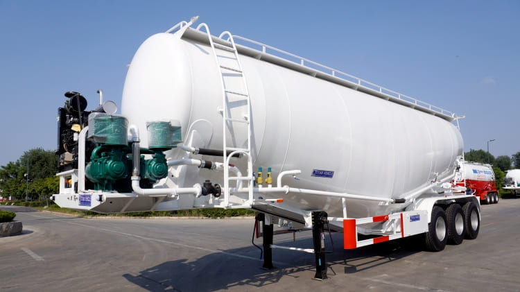3 Axle 50 Ton Bulk Cement Tanker Trailer for Sale