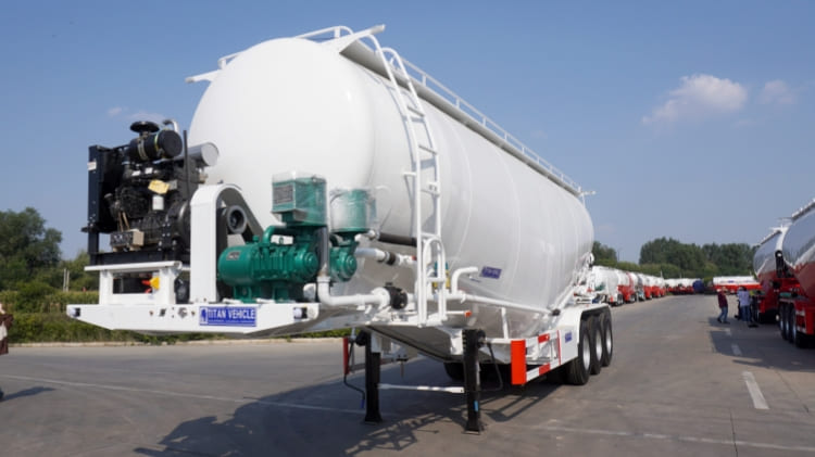 3 Axle 50 Ton Bulk Cement Tanker Trailer for Sale