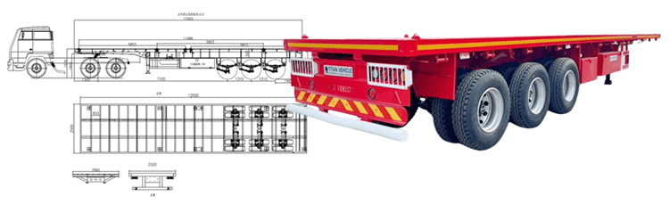 Tri Axle Trailer for Sale in Philippines Manila