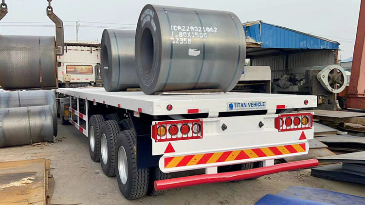 40 Ft Flatbed Semi Trailer for Sale in Philippines | Tri Axle Flatbed Semi Trailer in the Philippines