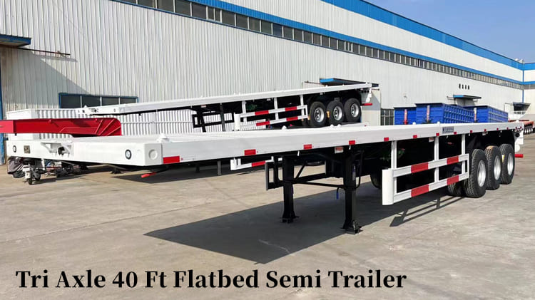 40 Ft Flatbed Semi Trailer for Sale in Philippines | Tri Axle Flatbed Semi Trailer in the Philippines