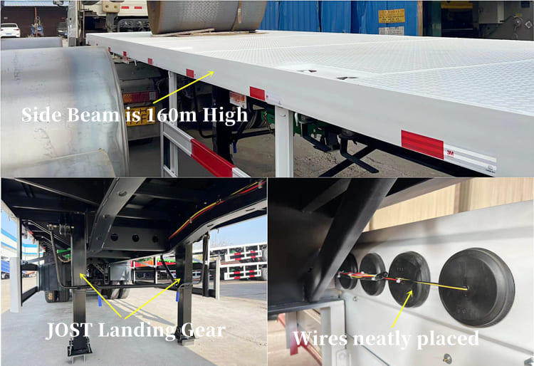 40 Ft Flatbed Semi Trailer for Sale in Philippines | Tri Axle Flatbed Semi Trailer in the Philippines
