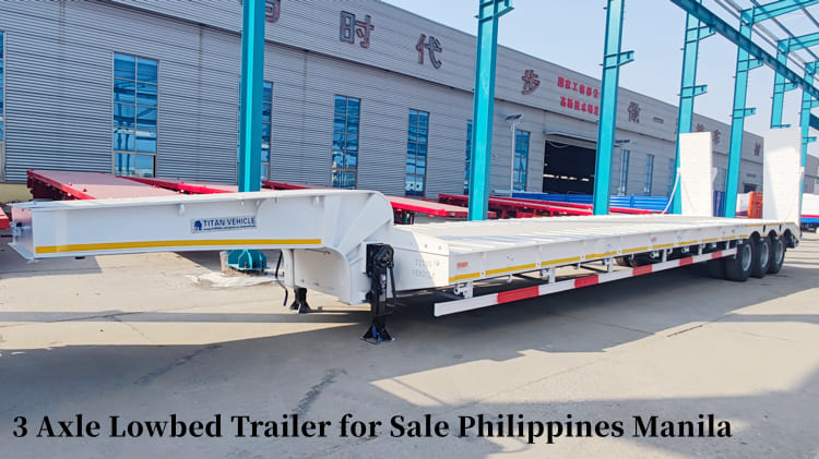 3 Axle Lowbed Trailer for Sale Philippines Manila