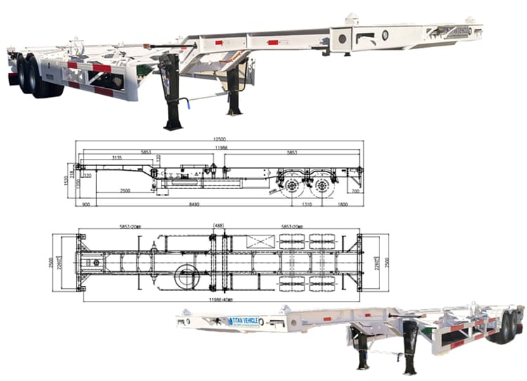 Container Skeleton Semi Trailer for Sale in Philippines | Container Skeletal Trailer in Batangas