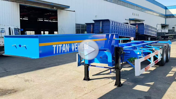  20Ft Skeletal Trailer for Sale in Philippines | Gooseneck Skeletal Semi Trailer in Manila