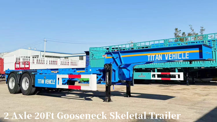  20Ft Skeletal Trailer for Sale in Philippines | Gooseneck Skeletal Semi Trailer in Manila