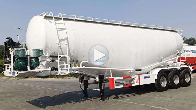 Tri Axle 40CBM Bulk Cement Tanker Trailer for Sale in Philippines Manila