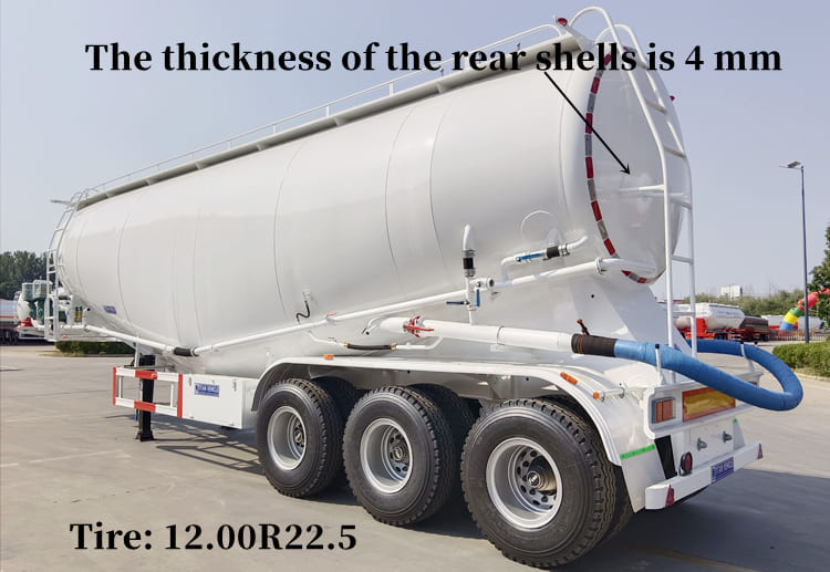 Tri Axle 40CBM Bulk Cement Tanker Trailer for Sale in Philippines Manila