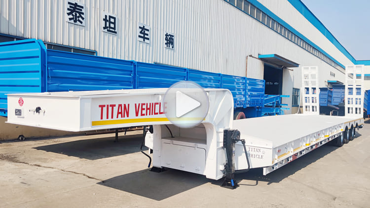 New 80 Tons Low Low Bed Trailer Price for Sale Philippines