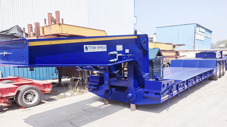 80 Ton Detachable Gooseneck Lowboy Trailer for Sale in Philippines