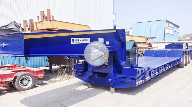 80 Ton Detachable Gooseneck Lowboy Trailer for Sale in Philippines