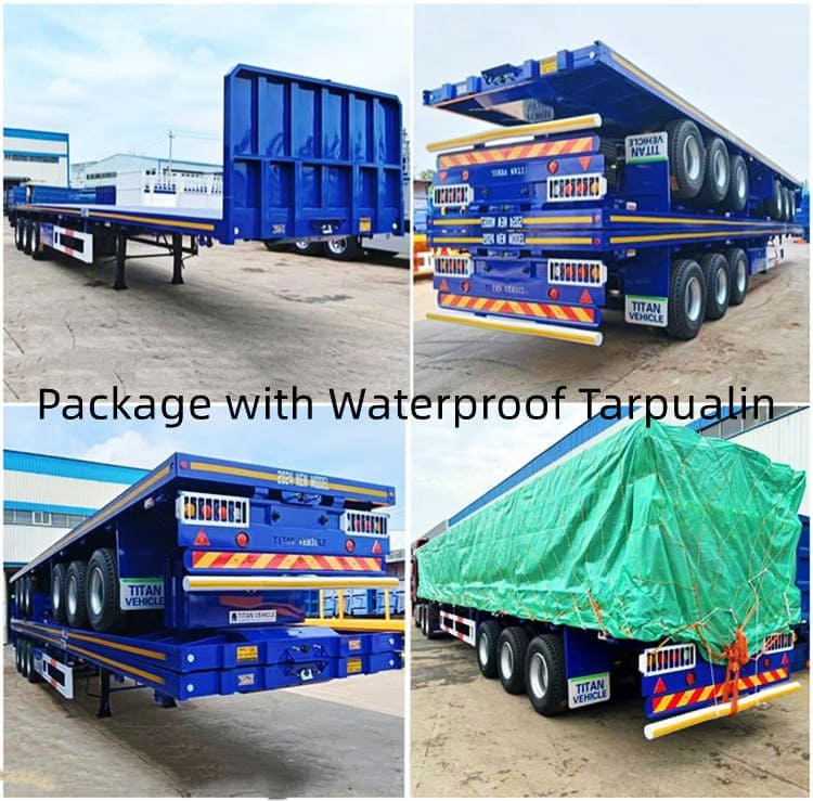 3 Axle Flatbed Trailer with Front Board for Sale in Philippines, Phili