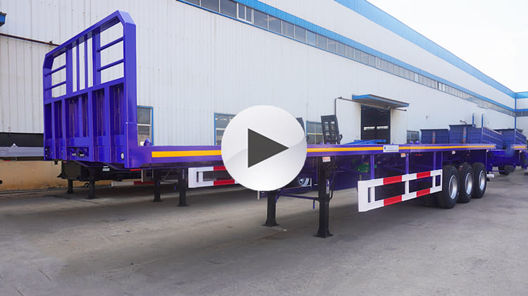 3 Axle Flatbed Trailer with Front Board for Sale in Philippines, Phili