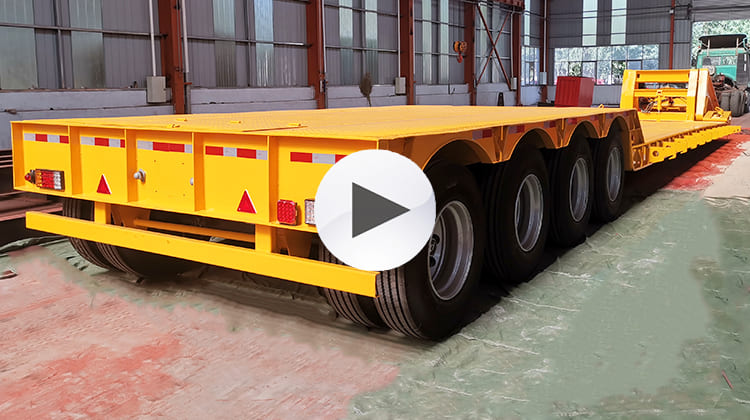 4 Axle 100T Lowboy Gooseneck Trailer for Sale in Philippines, Davao