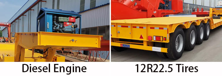 4 Axle 100T Lowboy Gooseneck Trailer for Sale in Philippines, Davao