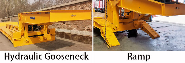 4 Axle 100T Lowboy Gooseneck Trailer for Sale in Philippines, Davao