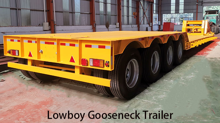 4 Axle 100T Lowboy Gooseneck Trailer for Sale in Philippines, Davao