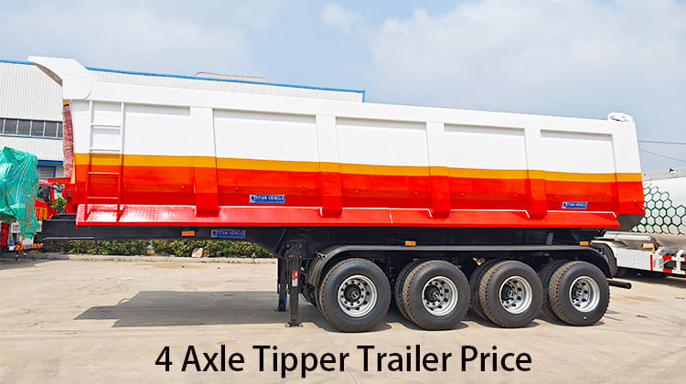 4 Axle Tipper Trailer Price for Sale in Philippines, Davao