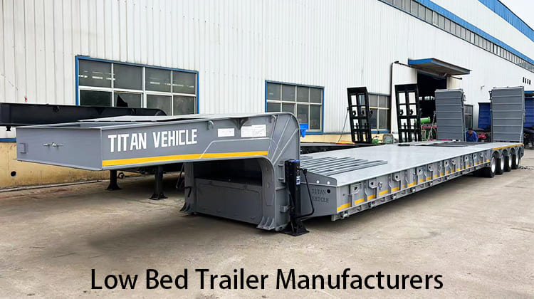 4 Line 8 Axle Low Bed Trailer Manufacturers for Sale in Philippines, Naga