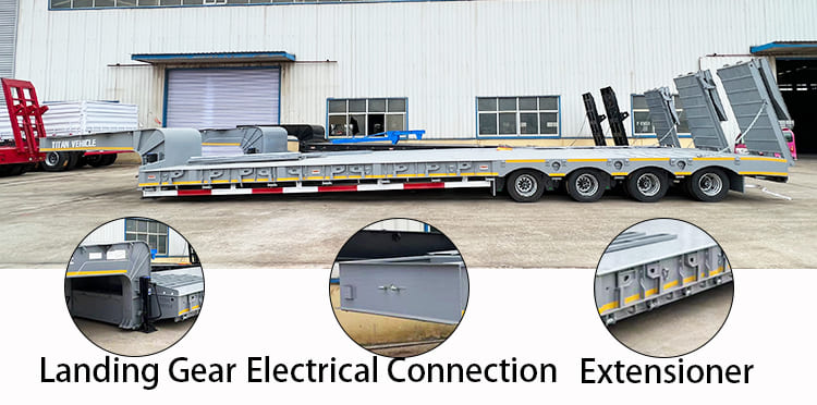 4 Line 8 Axle Low Bed Trailer Manufacturers for Sale in Philippines, Naga