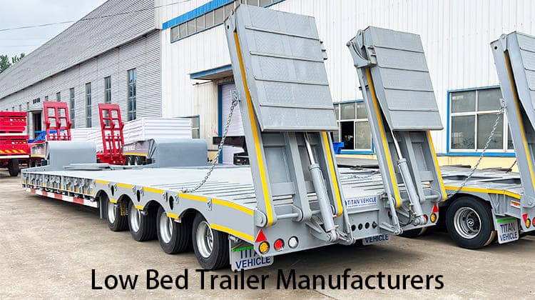 4 Line 8 Axle Low Bed Trailer Manufacturers for Sale in Philippines, Naga