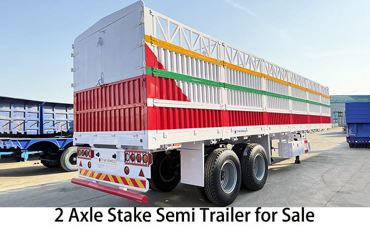 2 Axle Stake Semi Trailer | Fence Cargo Trailer for Sale in Philippines, Naga