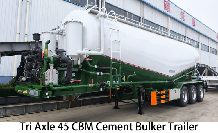 Tri Axle 45 CBM Cement Bulker Trailer Price for Sale in Philippines, Manila