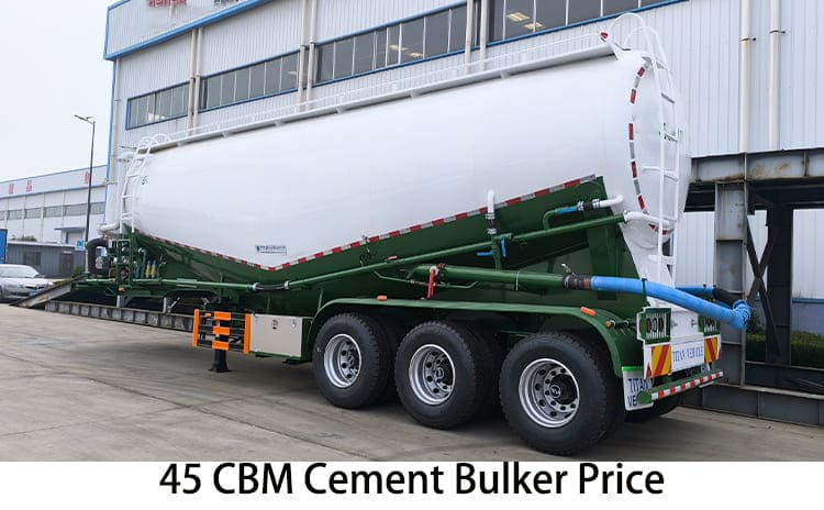 Tri Axle 45 CBM Cement Bulker Trailer Price for Sale in Philippines, Manila