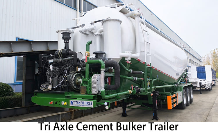 Tri Axle 45 CBM Cement Bulker Trailer Price for Sale in Philippines, Manila