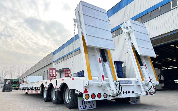 Tri Axle Low Loader Trailer for Sale in Philippines Manila 