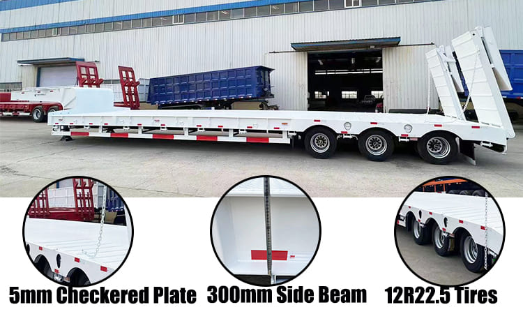 Tri Axle Low Loader Trailer for Sale in Philippines Manila 