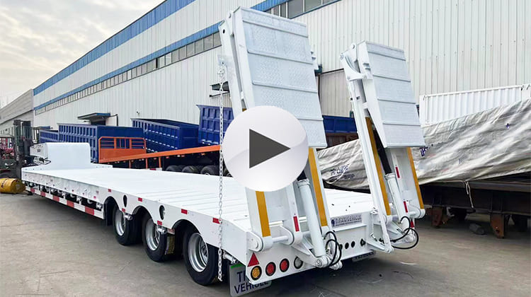 Tri Axle Low Loader Trailer for Sale in Philippines Manila 