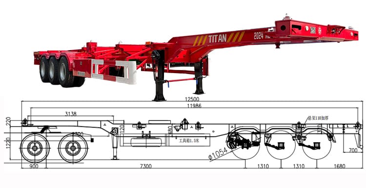 New 40 Ft Container Chassis for Sale Price in Philippines