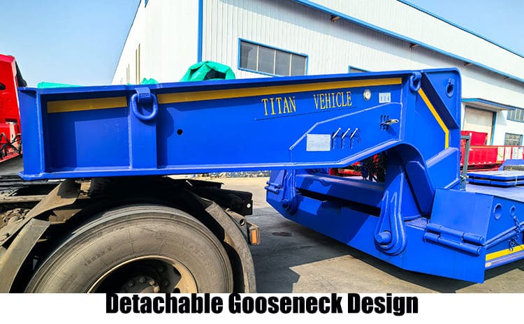 2 Line 4 Axle Hydraulic Detachable Gooseneck Lowboy Trailers | Detach Gooseneck Trailer for Sale in Philippines 