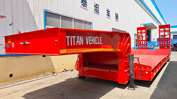 2 Line 4 Axle Low Bed Semi Trailer for Sale |  Trailer Bed for Sale Philippines