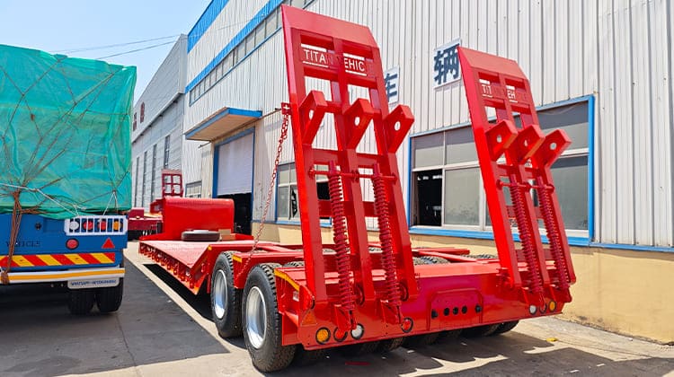 2 Line 4 Axle Low Bed Semi Trailer for Sale |  Trailer Bed for Sale Philippines