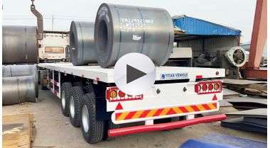 Loading Test of Container Flatbed Trailer
