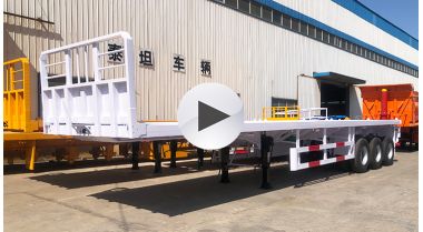 3 Axle Flatbed Semi Trailer 